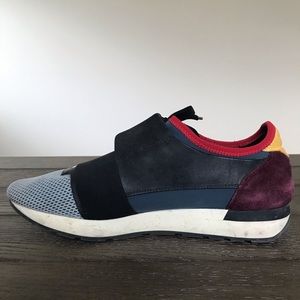 balenciaga race runners mens navy